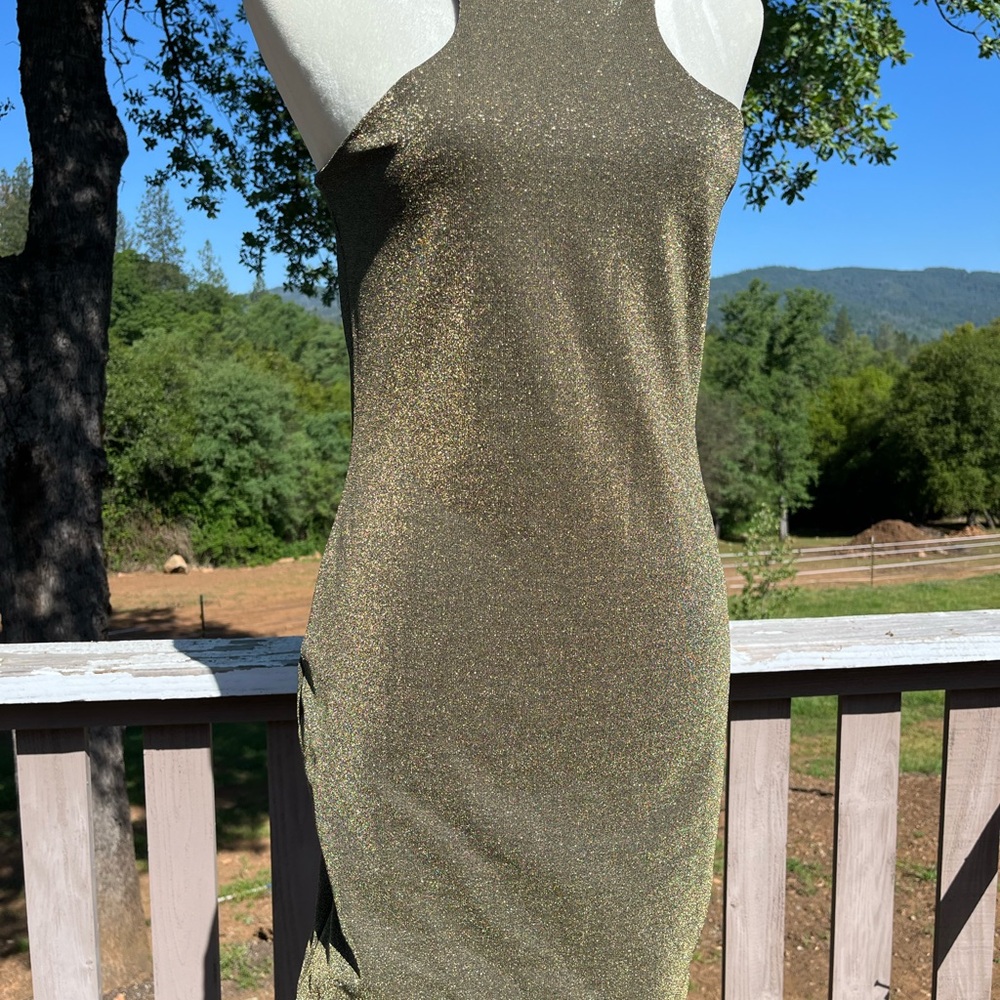 All Sainte’s gold glitter Norma Dress